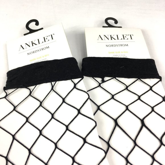 NWT 2 Pair Lot Nordstrom Fishnet Socks. - Picture 2 of 6